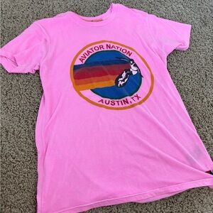 Aviator Nation Vibrant Pink Tee